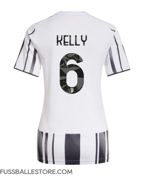 Günstige Juventus Lloyd Kelly #6 Heimtrikot Damen 2025-26 Kurzarm Günstige Juventus Lloyd Kelly #6 Heimtrikot Damen 2025-26 Kurzarm
